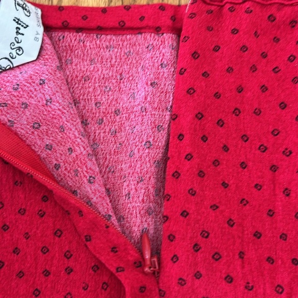 Desert Diva by Sherry red and black women’s maxi skirt tiered size 14 western - Picture 9 of 12